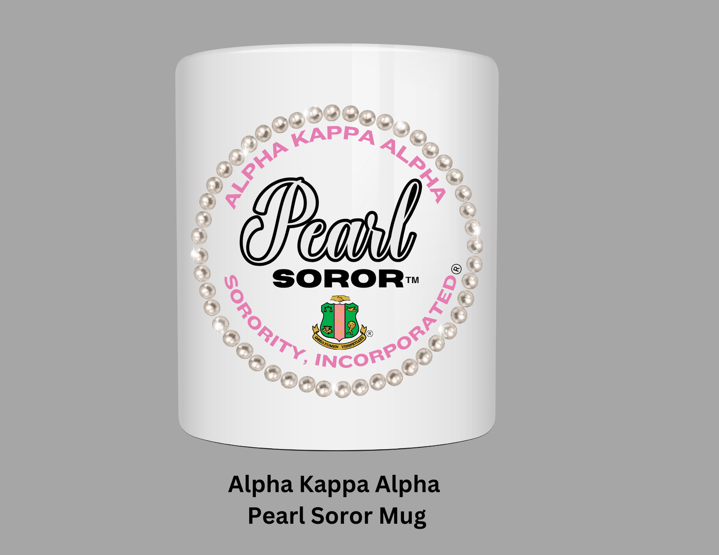 Alpha Kappa Alpha Pearl Sorror Mug