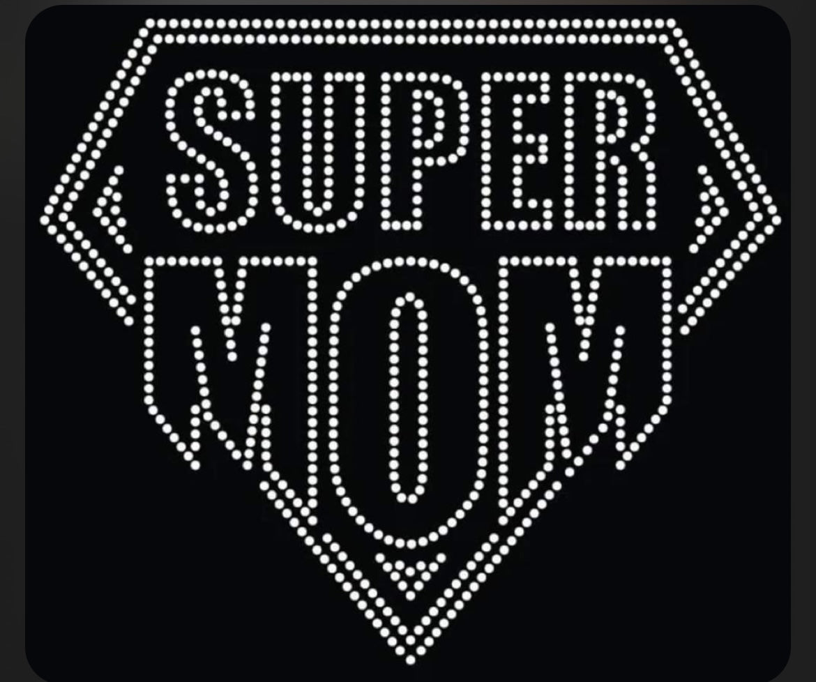 Super Mom Rhinestone Shirt