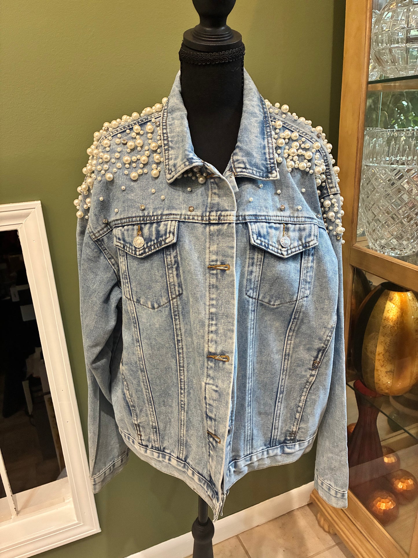 Pearl Blue Jean Jacket