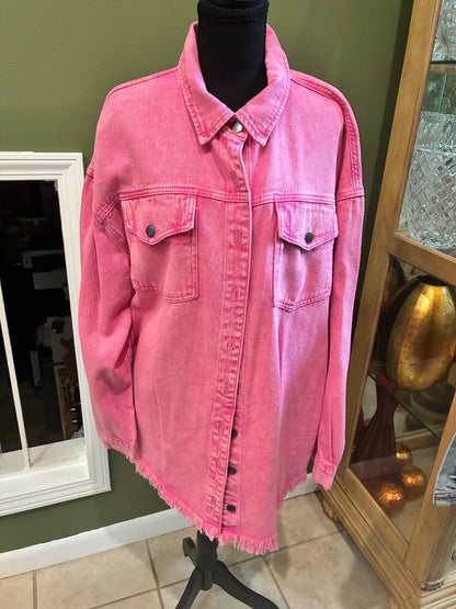 Pink Denim Jacket RS