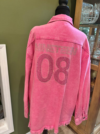 Pink Denim Jacket RS