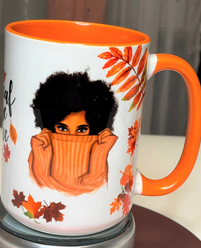 Leaf Me Alone Fall Mug